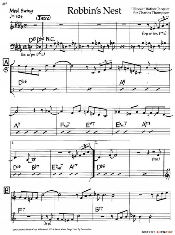 Robbins Nest（爵士钢琴曲）