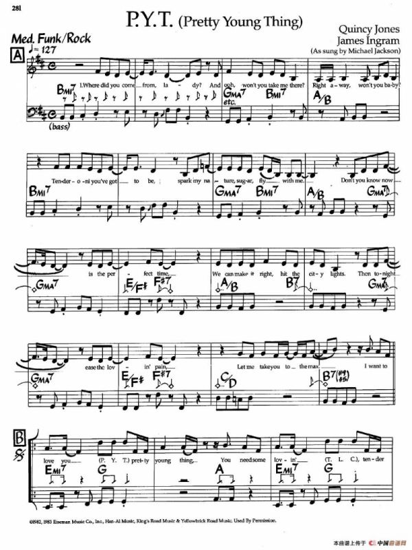 p.y.t. (pretty young thing)（爵士钢琴曲）
