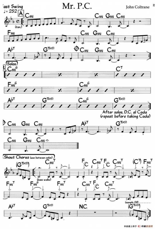 Mr.P.C.（爵士钢琴曲）