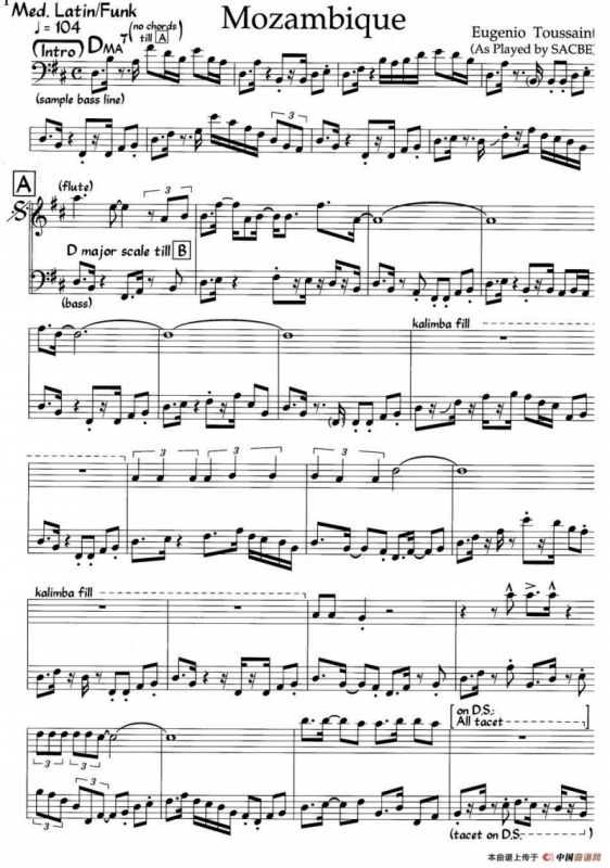 Mozambbique（莫桑比克）（爵士钢琴曲）