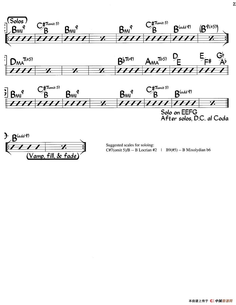 Moontide（Harmony）（爵士钢琴曲）