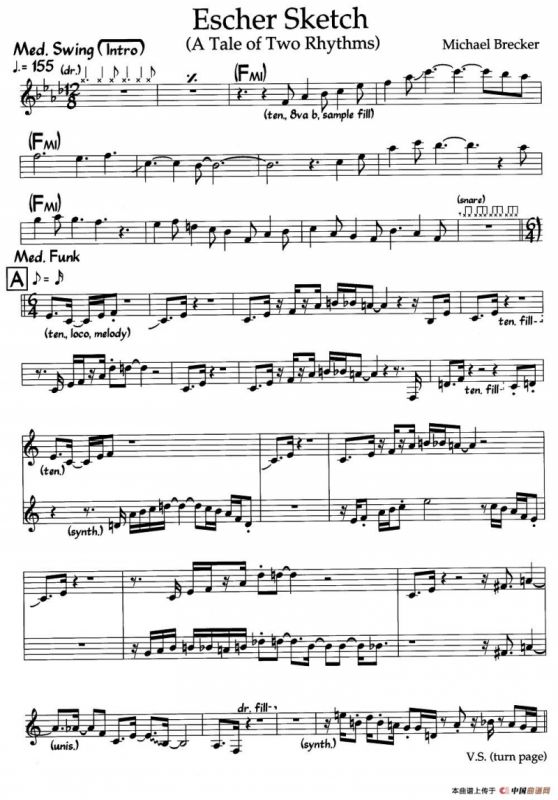 Escher Sketch（爵士钢琴曲）