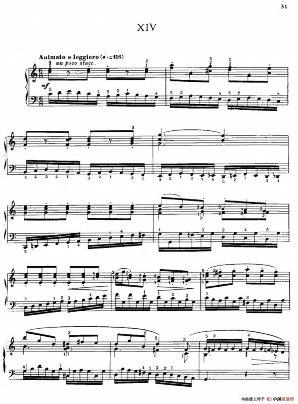 20 Petites Etudes, Op.91（20首小型练习曲）（14）