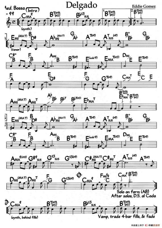 Delgado（爵士钢琴曲）