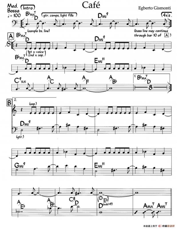 Cafe（咖啡馆）（爵士钢琴曲）