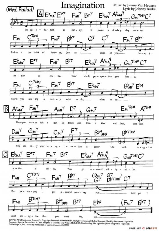 Imagination（爵士钢琴曲）