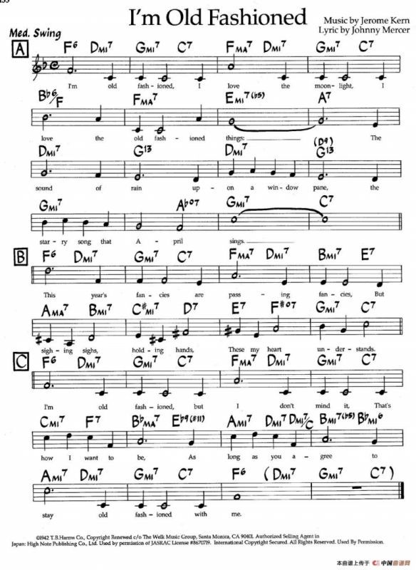 Im Old Fashioned（爵士钢琴曲）