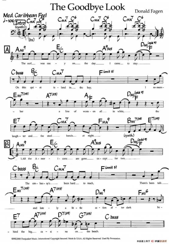 The Goodbye Look（爵士钢琴曲）