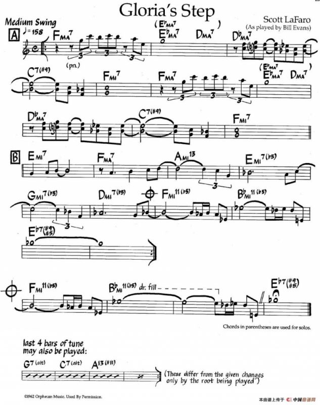 Glorias Step（爵士钢琴曲）