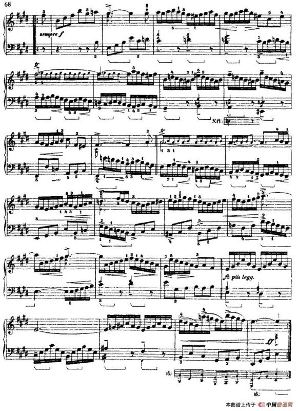 第六组曲：F大调·吉格