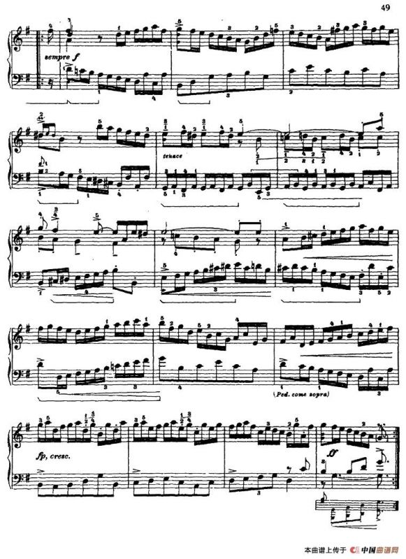 第五组曲：G大调·库朗特