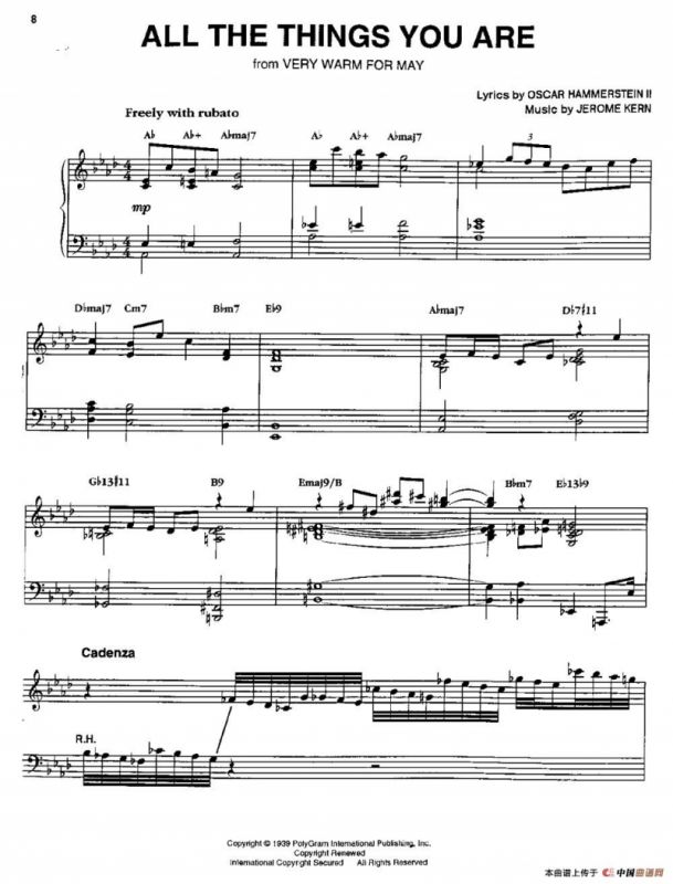 ALL THE THINGS YOU ARE（你就是一切）