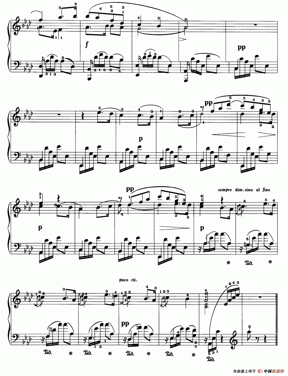 无词浪漫曲（福雷作品第17号之三）