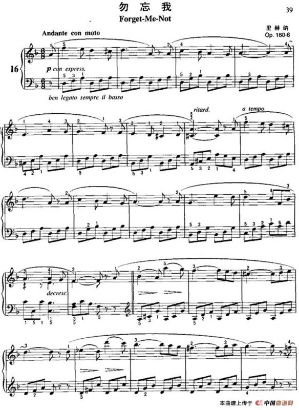 勿忘我（里赫纳作曲版）