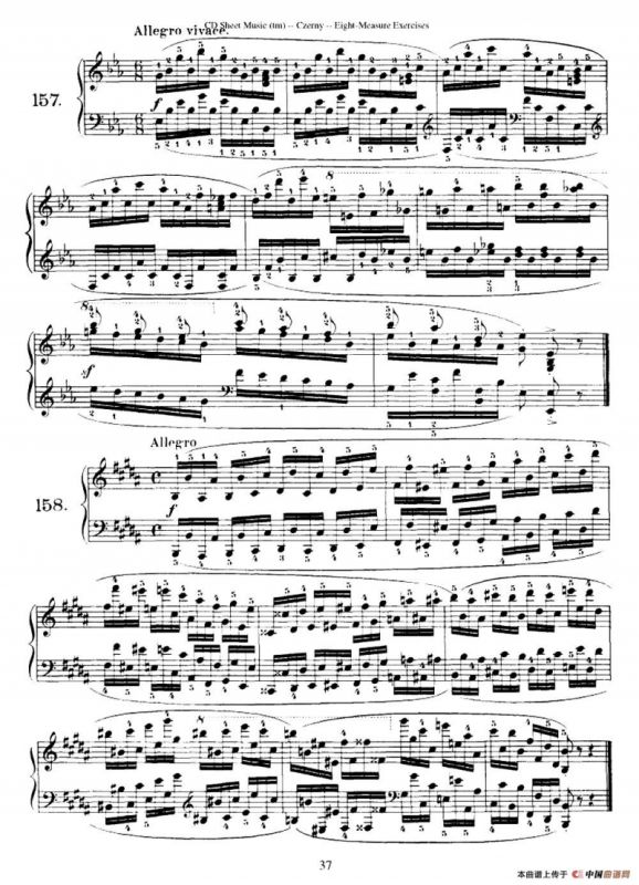 160 Eight- Measure Exercises.Op.821（车尔尼160首钢琴八小节练习曲（142——160））