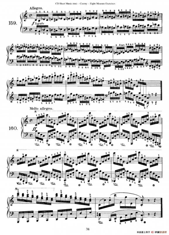 160 Eight- Measure Exercises.Op.821（车尔尼160首钢琴八小节练习曲（142——160））