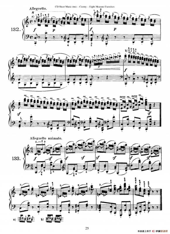 160 Eight- Measure Exercises.Op.821（车尔尼160首钢琴八小节练习曲（122——141））