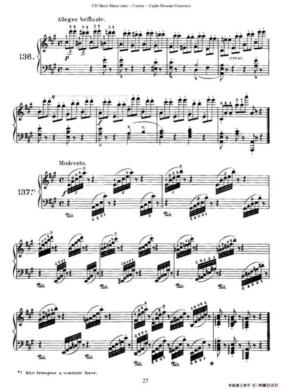 160 Eight- Measure Exercises.Op.821（车尔尼160首钢琴八小节练习曲（122——141））