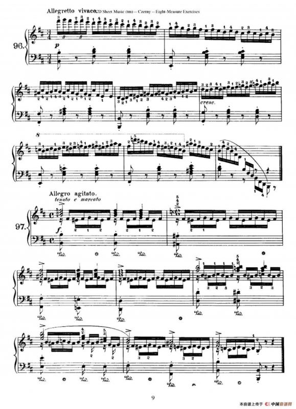 160 Eight- Measure Exercises.Op.821（车尔尼160首钢琴八小节练习曲（88——103））