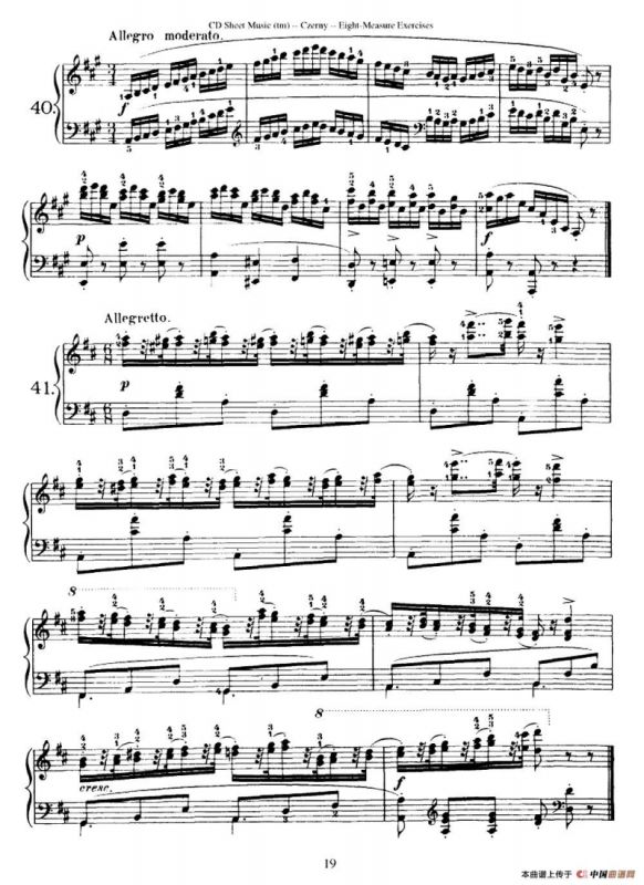 160 Eight- Measure Exercises.Op.821（车尔尼160首钢琴八小节练习曲（36——53））