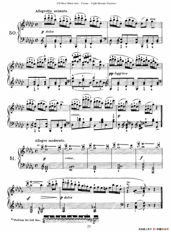 160 Eight- Measure Exercises.Op.821（车尔尼160首钢琴八小节练习曲（36——53））