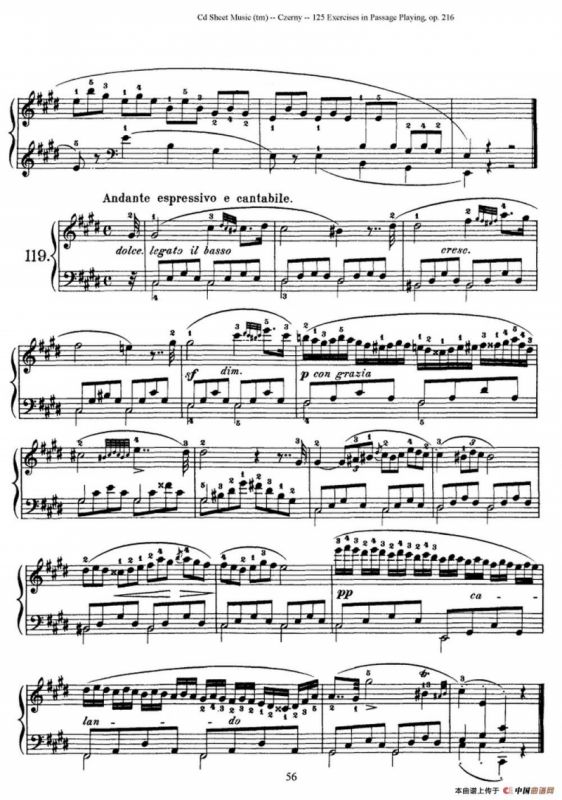 125 Exercises in Passage Playing Op.261（车尔尼125首钢琴短乐句练习曲（112——125））