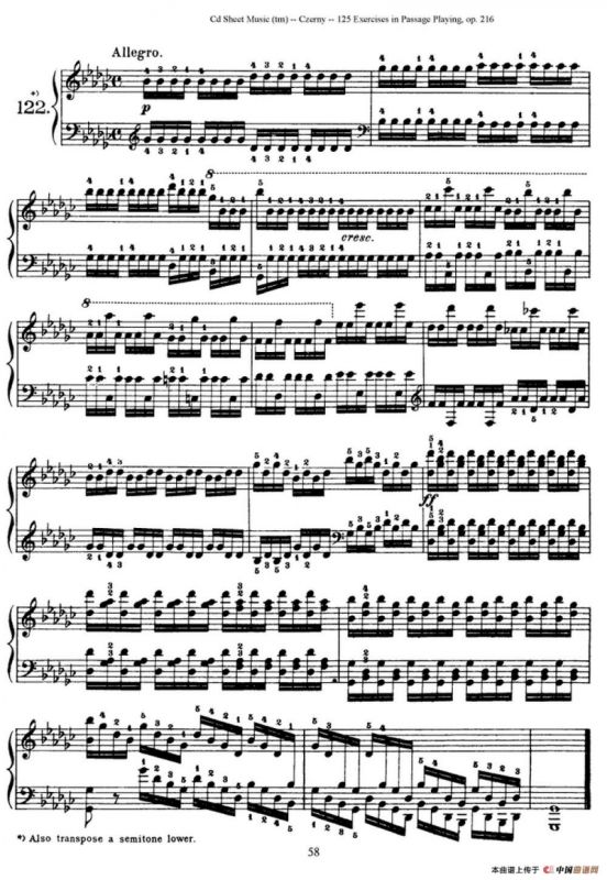125 Exercises in Passage Playing Op.261（车尔尼125首钢琴短乐句练习曲（112——125））