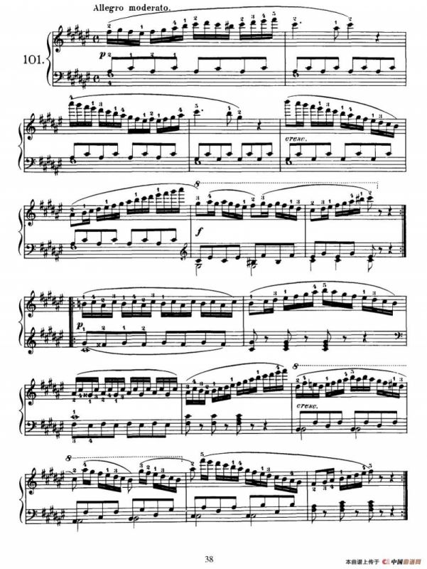 One Hundred and Ten Easy and Progressive Exercises Op.453（车尔尼110首简易练习曲 101——110）