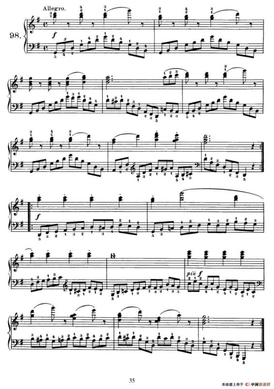 One Hundred and Ten Easy and Progressive Exercises Op.453（车尔尼110首简易练习曲 90——100）