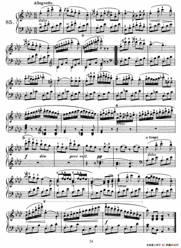 One Hundred and Ten Easy and Progressive Exercises Op.453（车尔尼110首简易练习曲 81——89）