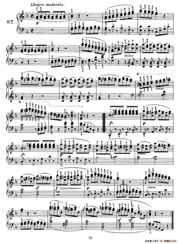 One Hundred and Ten Easy and Progressive Exercises Op.453（车尔尼110首简易练习曲 81——89）