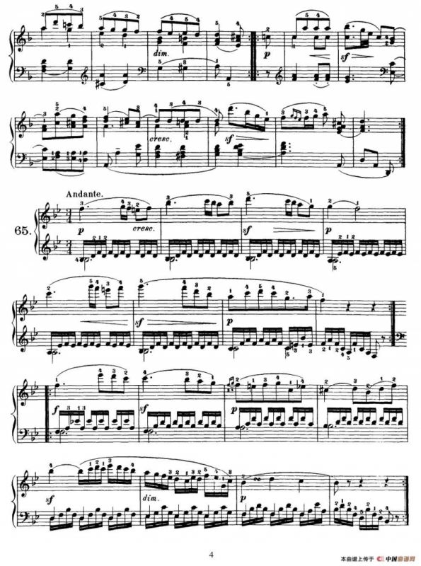 One Hundred and Ten Easy and Progressive Exercises Op.453（车尔尼110首简易练习曲 61——71）