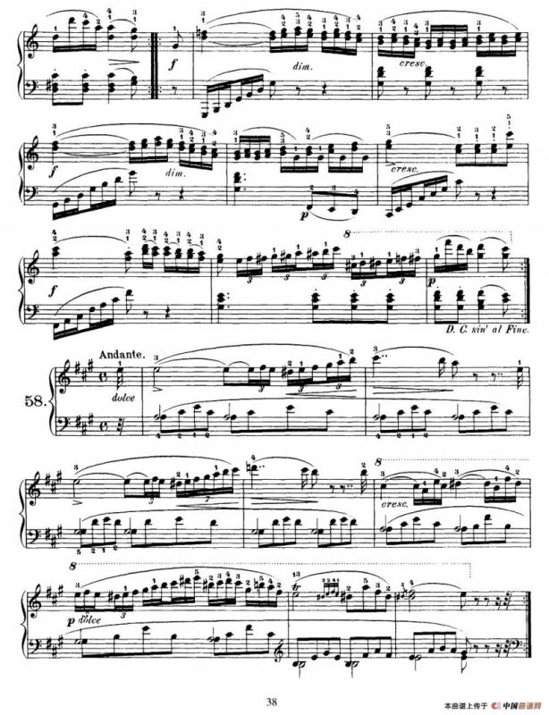 One Hundred and Ten Easy and Progressive Exercises Op.453（车尔尼110首简易练习曲 52——60）