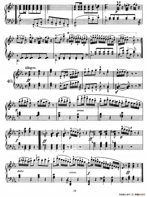 One Hundred and Ten Easy and Progressive Exercises Op.453（车尔尼110首简易练习曲 31——40）