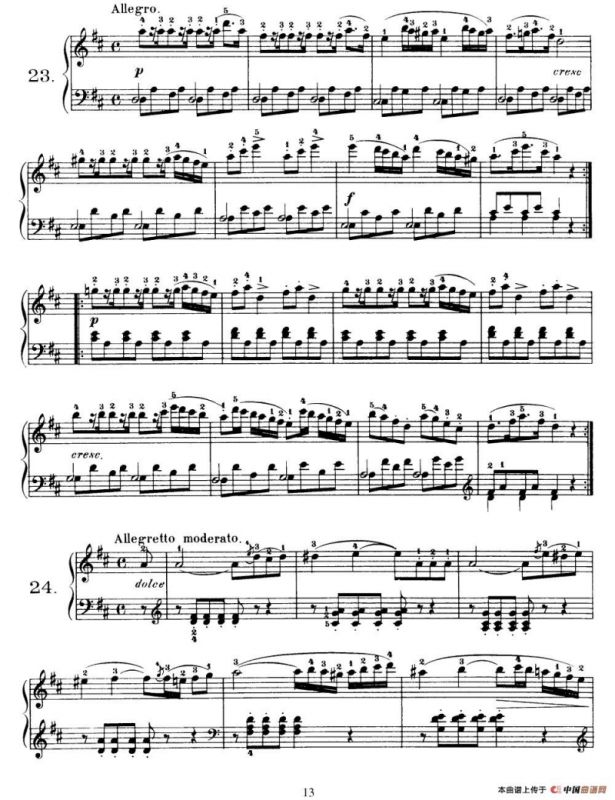 One Hundred and Ten Easy and Progressive Exercises Op.453（车尔尼110首简易练习曲 21——30）