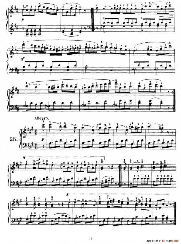 One Hundred and Ten Easy and Progressive Exercises Op.453（车尔尼110首简易练习曲 21——30）