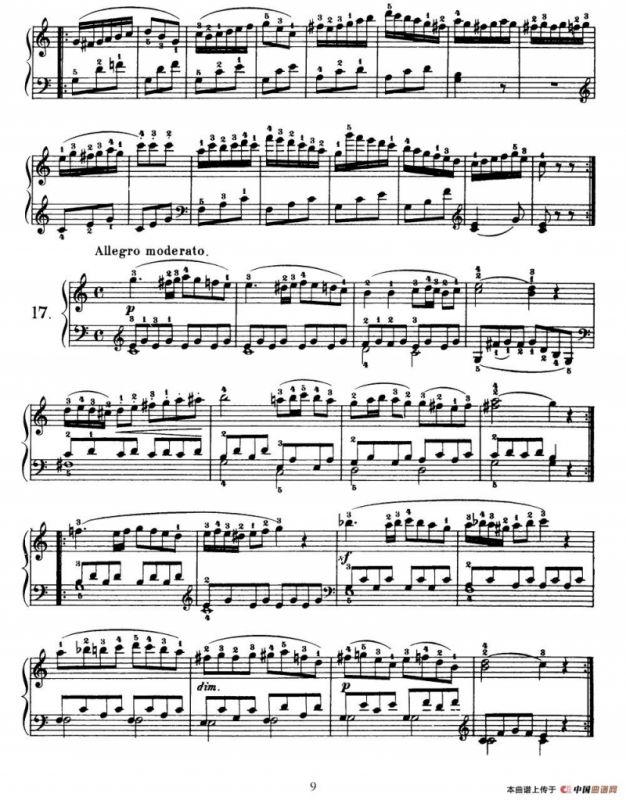 One Hundred and Ten Easy and Progressive Exercises Op.453（车尔尼110首简易练习曲 11——20）