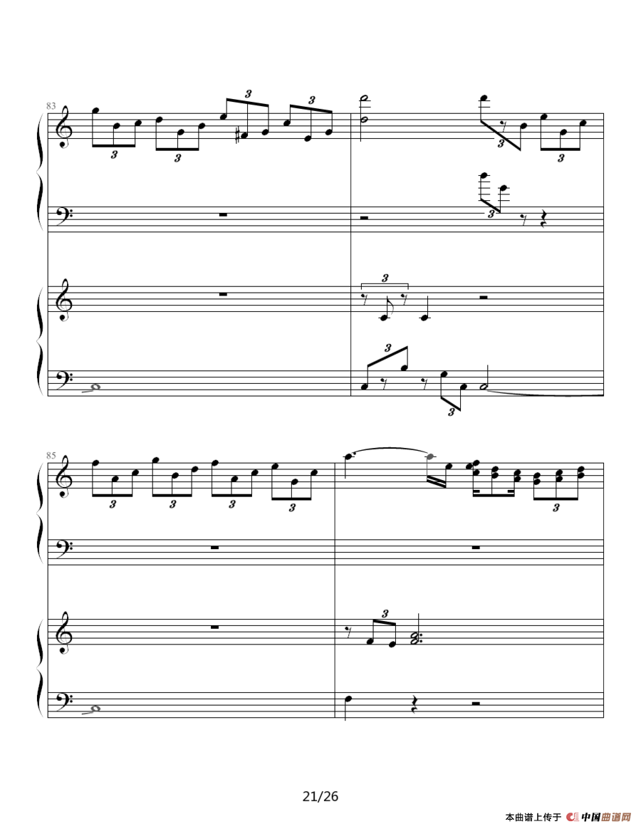 ココロの音（双钢琴）