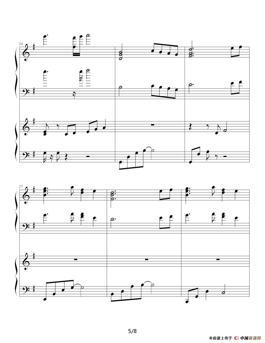 close to you（靠近你）（《悠长假期》插曲）（双钢琴）