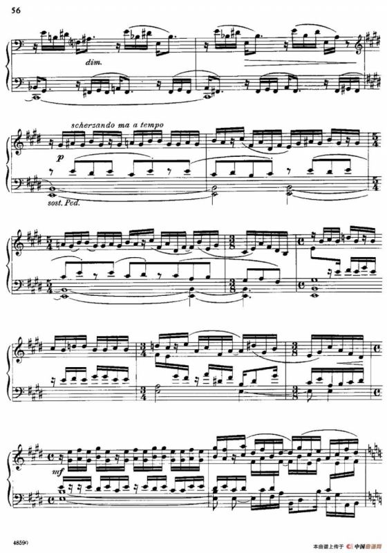 塞缪尔·巴伯 - 降e小调钢琴奏鸣曲 op.26 v.4