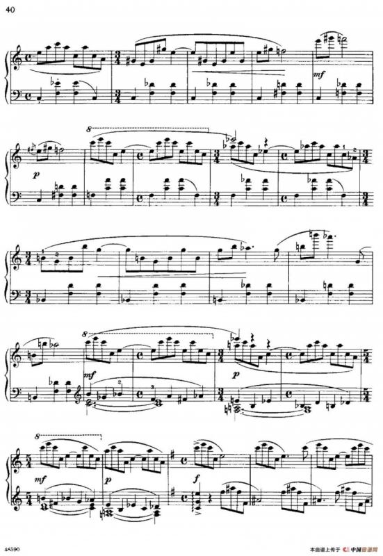 塞缪尔·巴伯 - 降e小调钢琴奏鸣曲 op.26 v.2