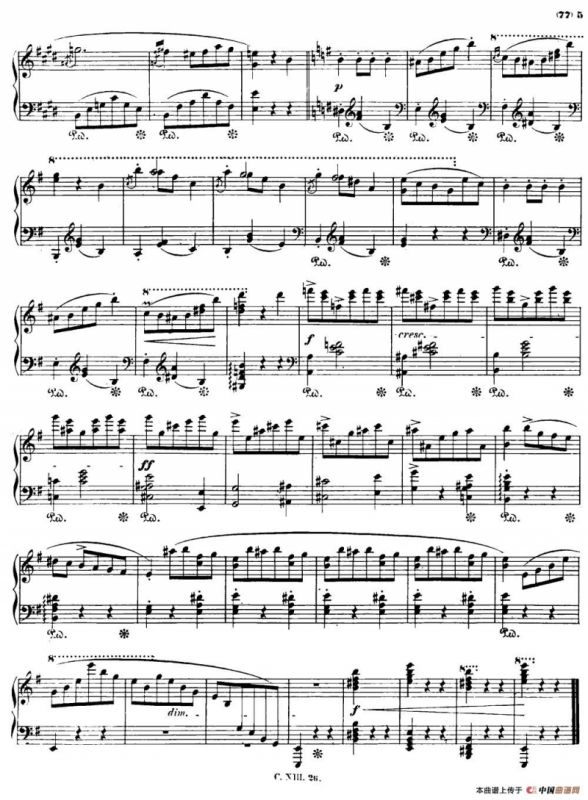 e小调圆舞曲（肖邦遗作）