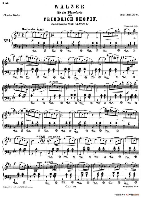 b小调圆舞曲Op.69-2