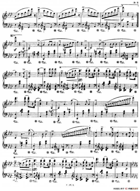 Valse brillante Op34 No1（降A大调华丽圆舞曲Op.34-1 ）