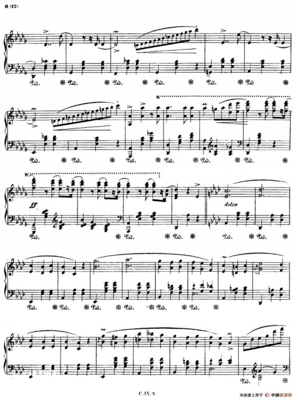 Valse brillante Op34 No1（降A大调华丽圆舞曲Op.34-1 ）