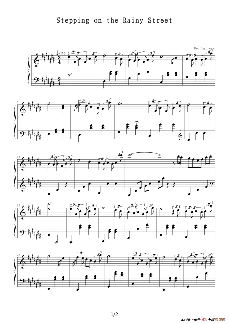 Stepping on the Rainy Street（雨中漫步）