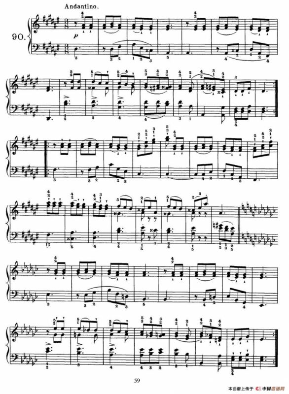 Czerny - 100 Progressive Studies Op.139（84—90）