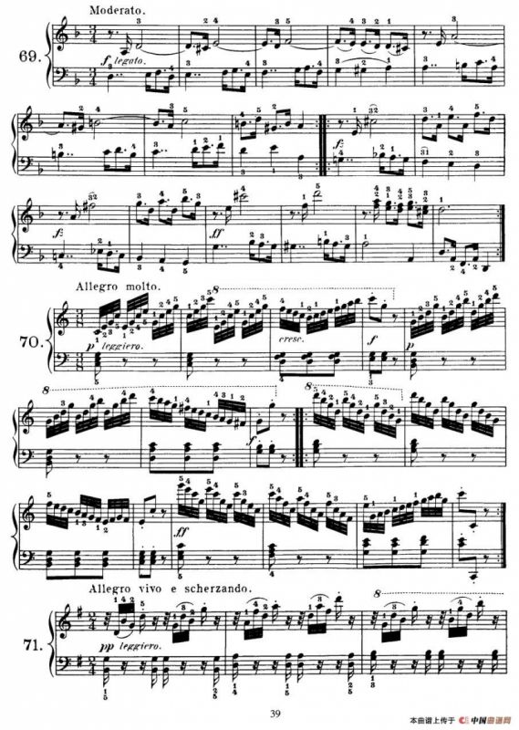 Czerny - 100 Progressive Studies Op.139（69—77）