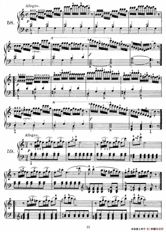 Czerny - 100 Progressive Studies Op.139（58—68）