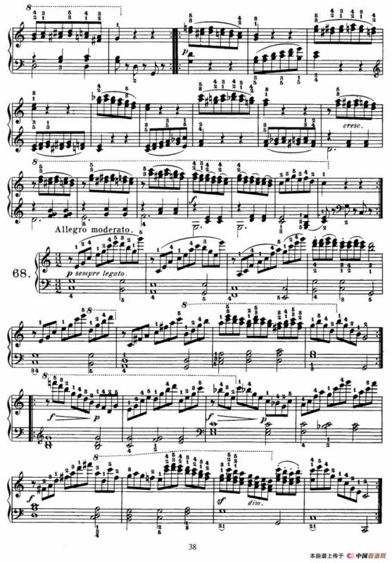 Czerny - 100 Progressive Studies Op.139（58—68）